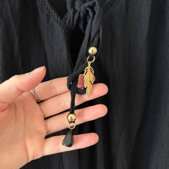 REVOLVE ALE BY ALESANDRA Gauze Lace Dress in Black Sands - Picture 7 of 8